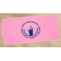 Velour Beach Towel 30X60 - Azalea (IMPRINTED)